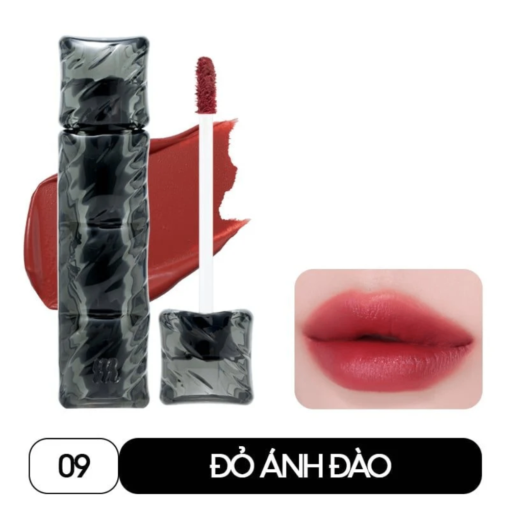Son kem lì Merzy Puffer Velvet Tint 3.7g bền màu lâu trôi lên màu chuẩn