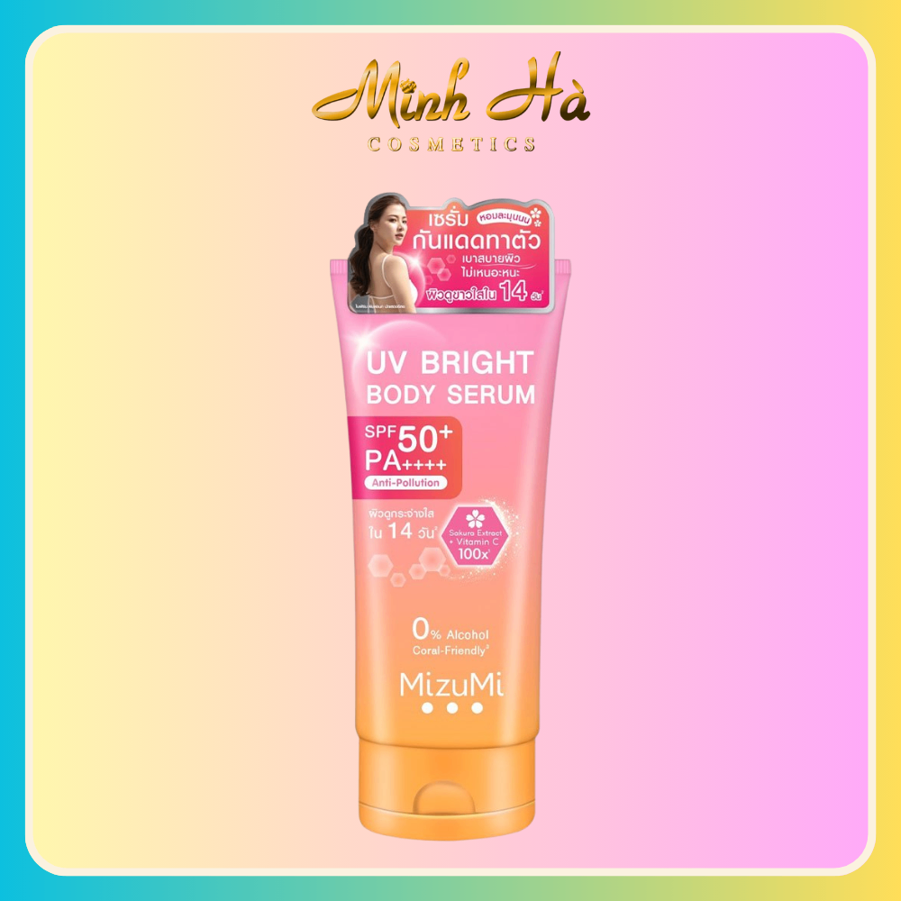 Dưỡng thể chống nắng MizuMi UV Bright Body Serum SPF50+ PA++++ 180ml (có mùi)