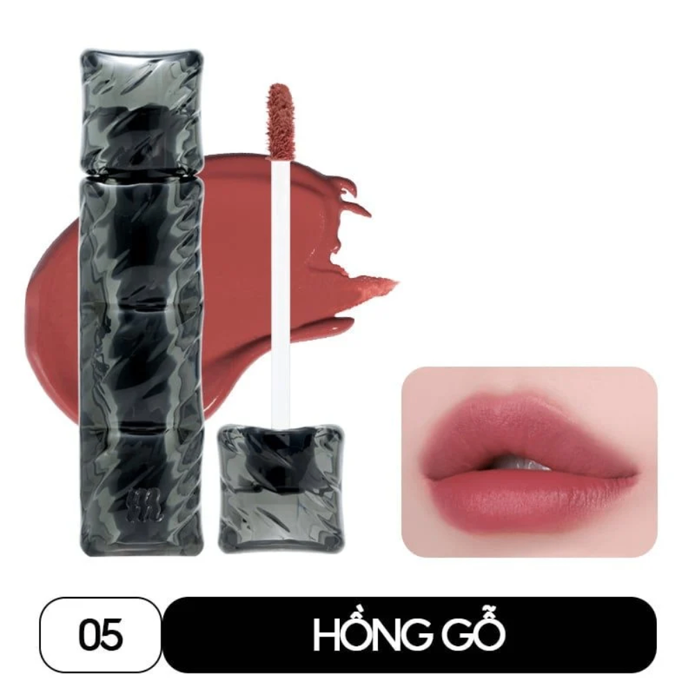 Son kem lì Merzy Puffer Velvet Tint 3.7g bền màu lâu trôi lên màu chuẩn