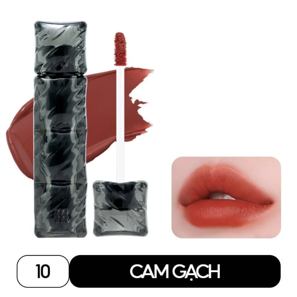 Son kem lì Merzy Puffer Velvet Tint 3.7g bền màu lâu trôi lên màu chuẩn