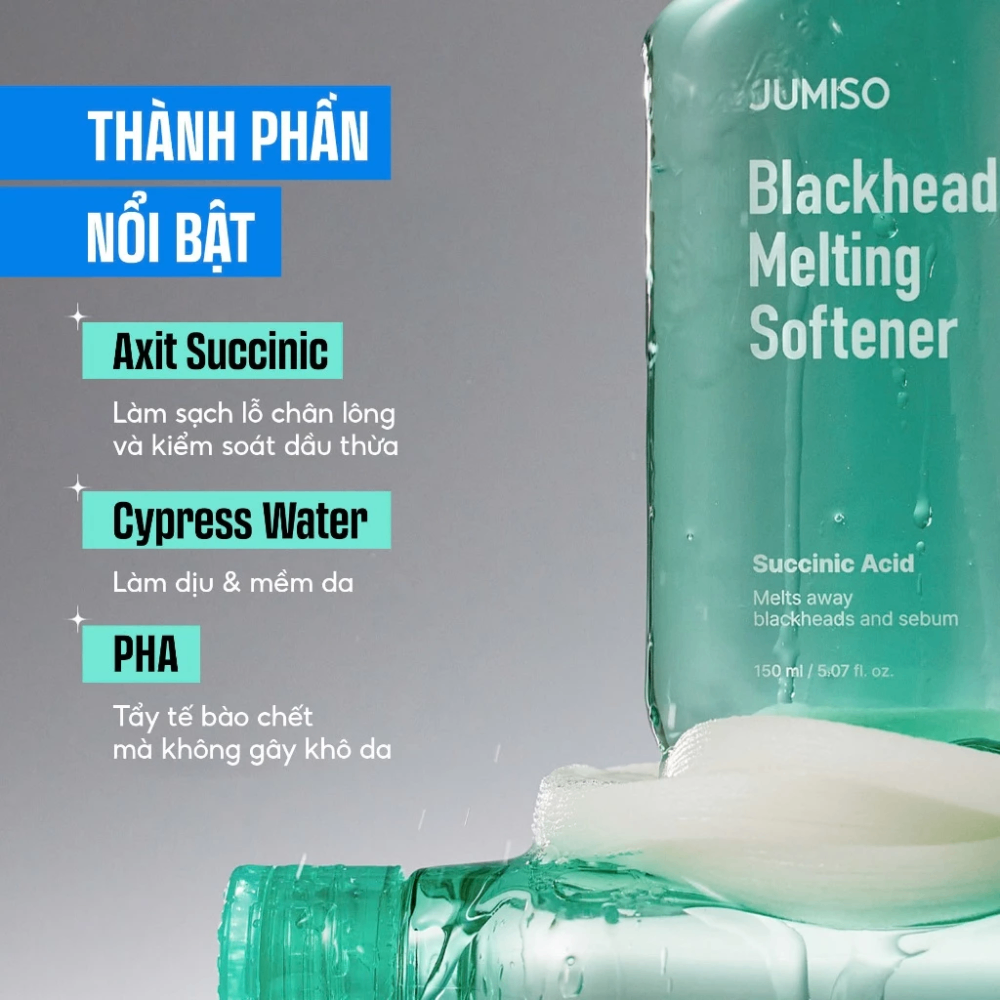Tinh chất ủ mụn đầu đen Jumiso Blackhead Melting Softener Special Kit 150ml