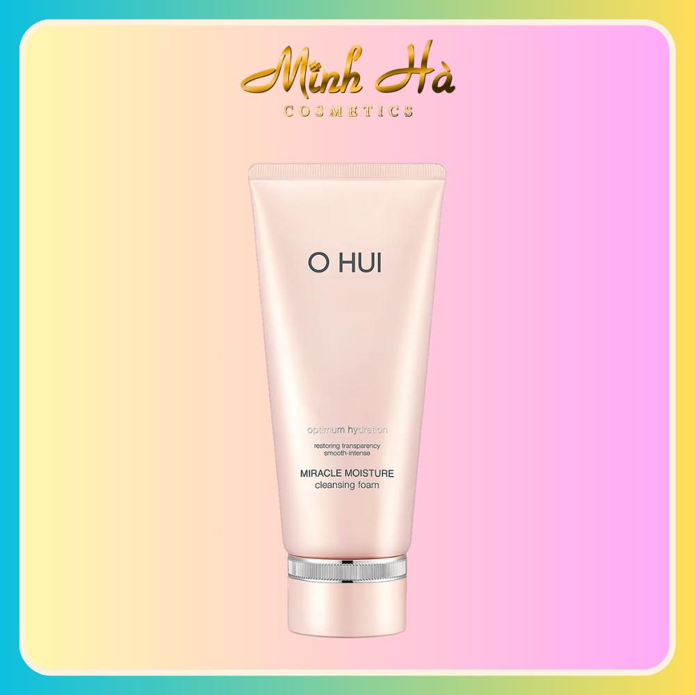 (Tách set) Sữa rửa mặt Ohui Miracle Moisture Cleansing Foam 100/200ml cấp ẩm làm sạch sâu