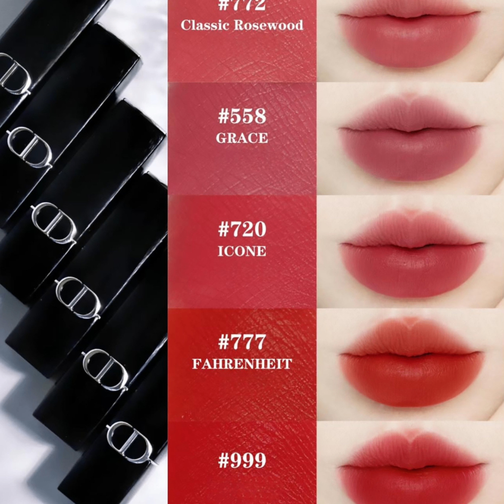 Son thỏi Dior Rouge Velvet fullsize 3.5g chất son mịn mượt, độ bền màu cao