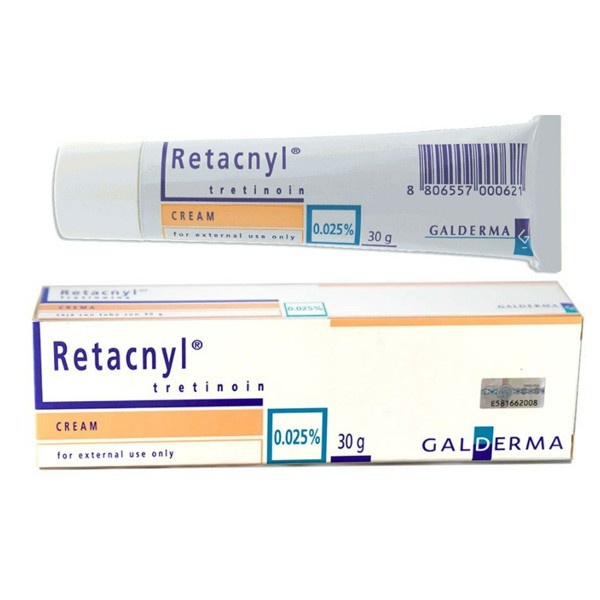 Kem Retacnyl Tretinoin 0.025%/0.05% 30g giảm mụn trứng cá, cải thiện lão hóa da