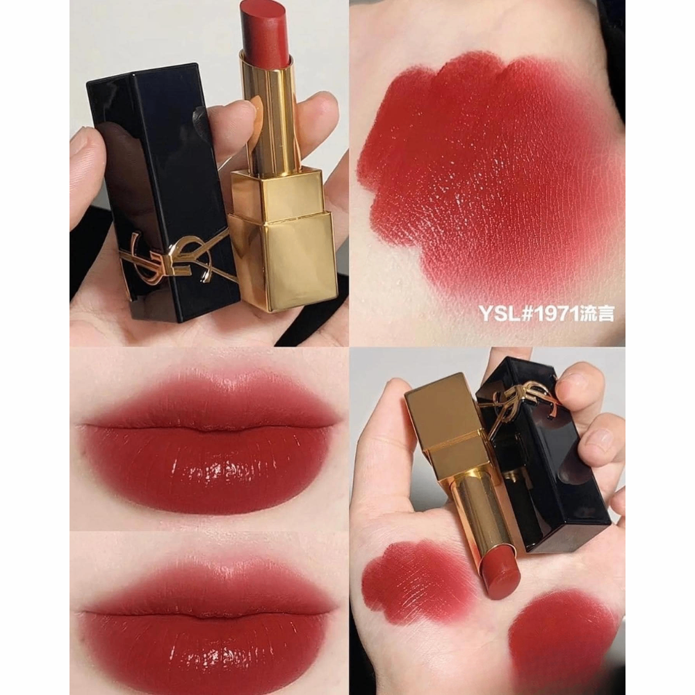Son thỏi YSL Rouge Pur Couture 1.3g chất son lì satin vừa đủ độ mịn mượt