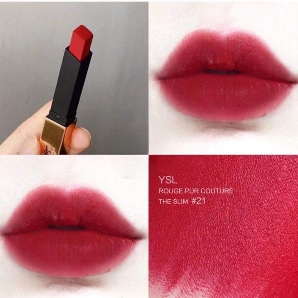 Son thỏi YSL Rouge Pur Couture The Slim 2.2g chất son mịn lì lên màu chuẩn