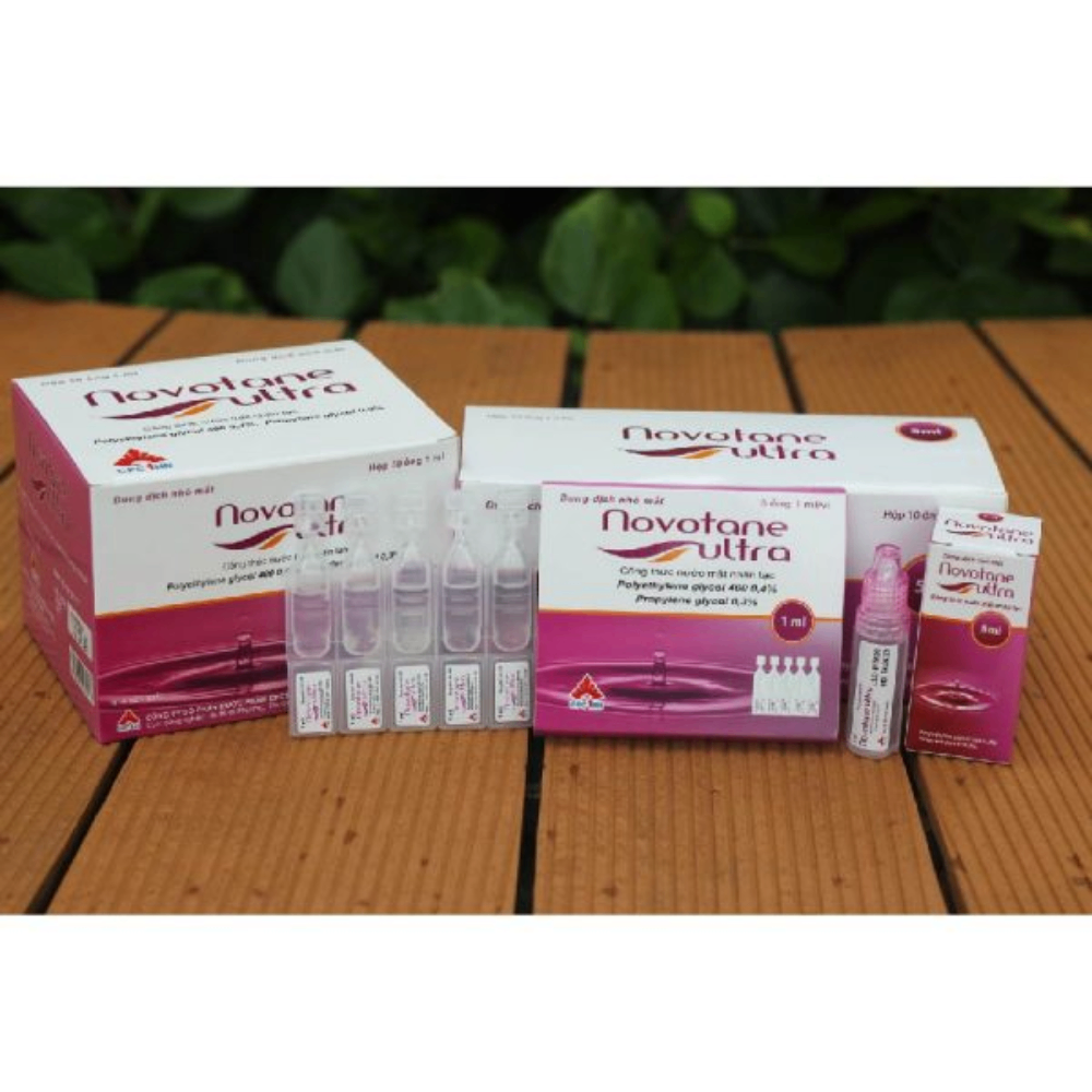 Dung dịch nhỏ mắt Novotane Ultra 5ml giảm khô, dưỡng mắt sáng khỏe