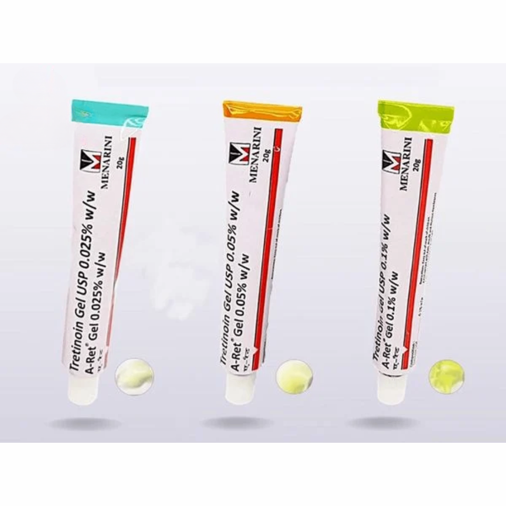 Gel giảm mụn Menarini Tretinoin USP 20g làm sạch mụn, ngừa thâm, tái tạo da vượt trội