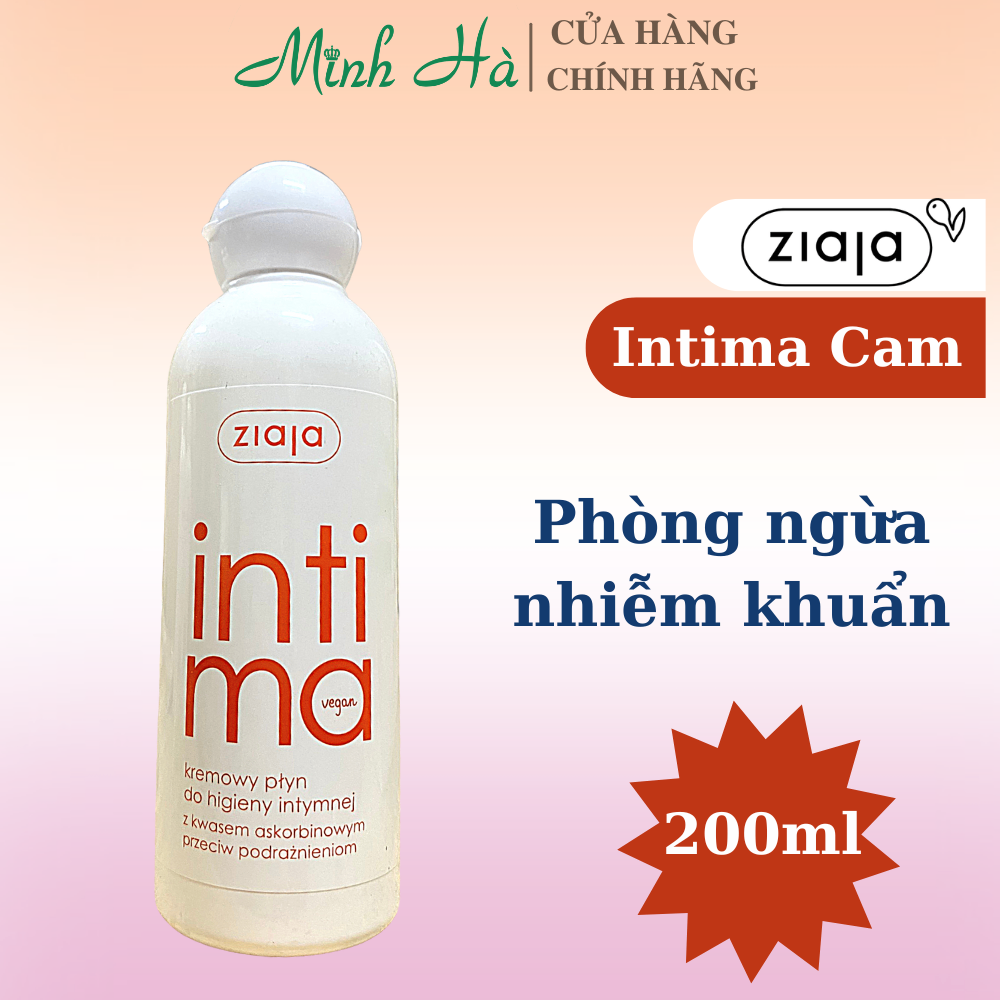 Dung dịch vệ sinh phụ nữ Intima 200/500ml làm sạch, kháng khuẩn, duy trì pH sinh lý tự nhiên