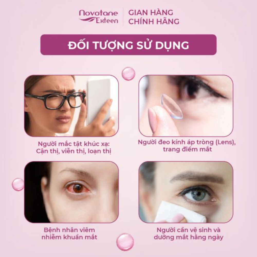 Nước rửa & dưỡng mắt Novotane Exteen Cleansing 250ml sạch bụi bẩn, mát dịu, bảo vệ sức khỏe mắt