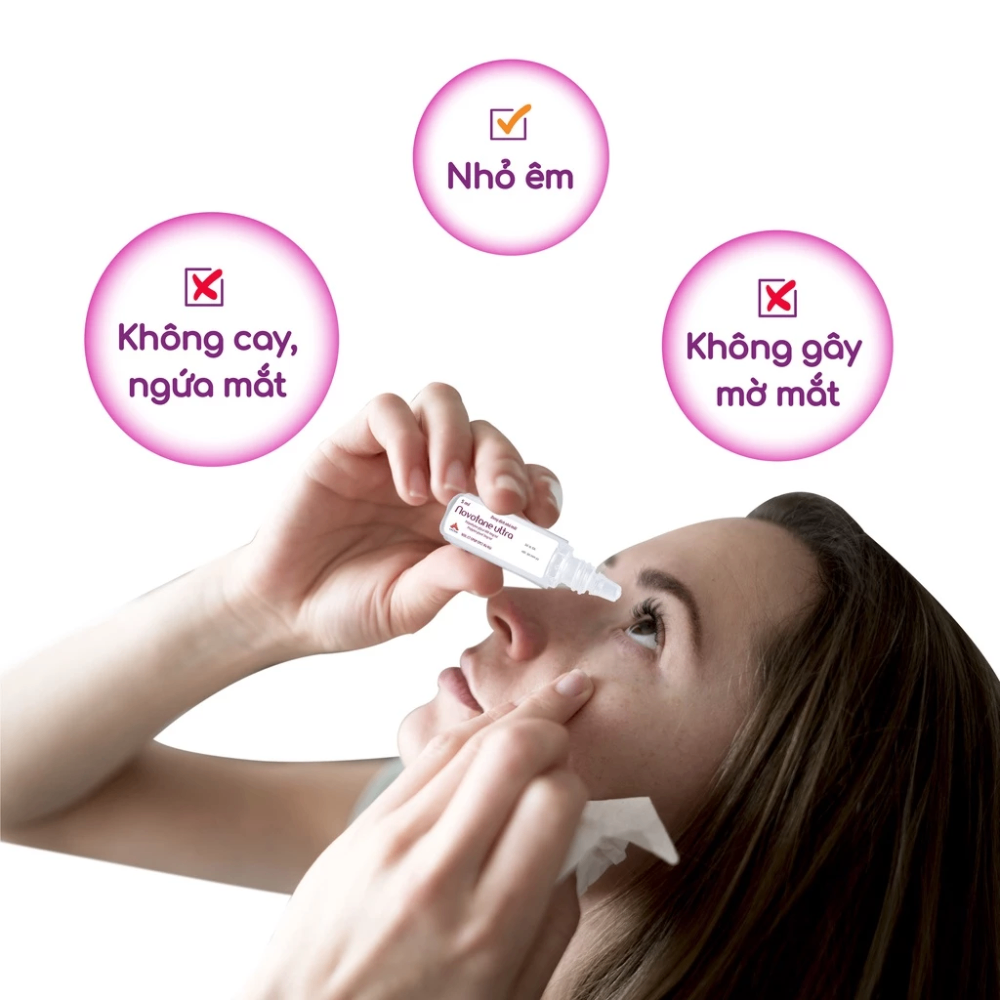 Dung dịch nhỏ mắt Novotane Ultra 5ml giảm khô, dưỡng mắt sáng khỏe