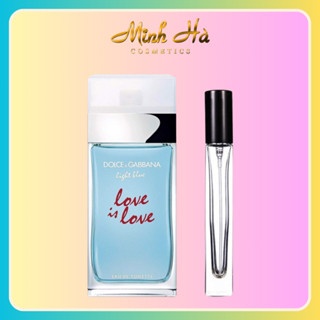 Chiết 10ml nước hoa Dolce & Gabbana light blue love is love EDT thanh mát nhẹ nhàng