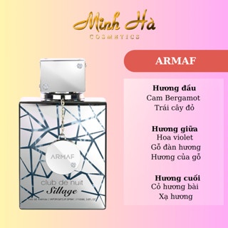 Chiết 10ml nước hoa nam Club De Nuit Sillage EDP tươi mát, thích hợp cho mùa hè