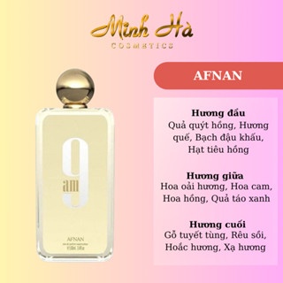 Chiết 10ml nước hoa AFNAN 9am EDP trẻ trung năng động