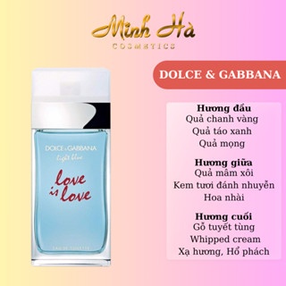 Chiết 10ml nước hoa Dolce & Gabbana light blue love is love EDT thanh mát nhẹ nhàng