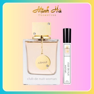 Chiết 10ml nước hoa Club De Nuit ARMAF Women EDP ngọt ngào quyến rũ
