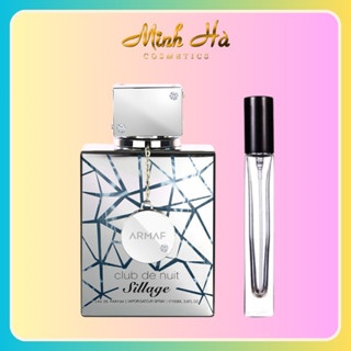 Chiết 10ml nước hoa nam Club De Nuit Sillage EDP tươi mát, thích hợp cho mùa hè