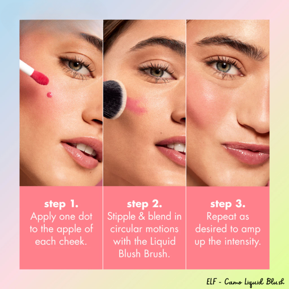 Má hồng dạng kem e.l.f. Camo Liquid Blush 4ml chất kem nhẹ dễ tán