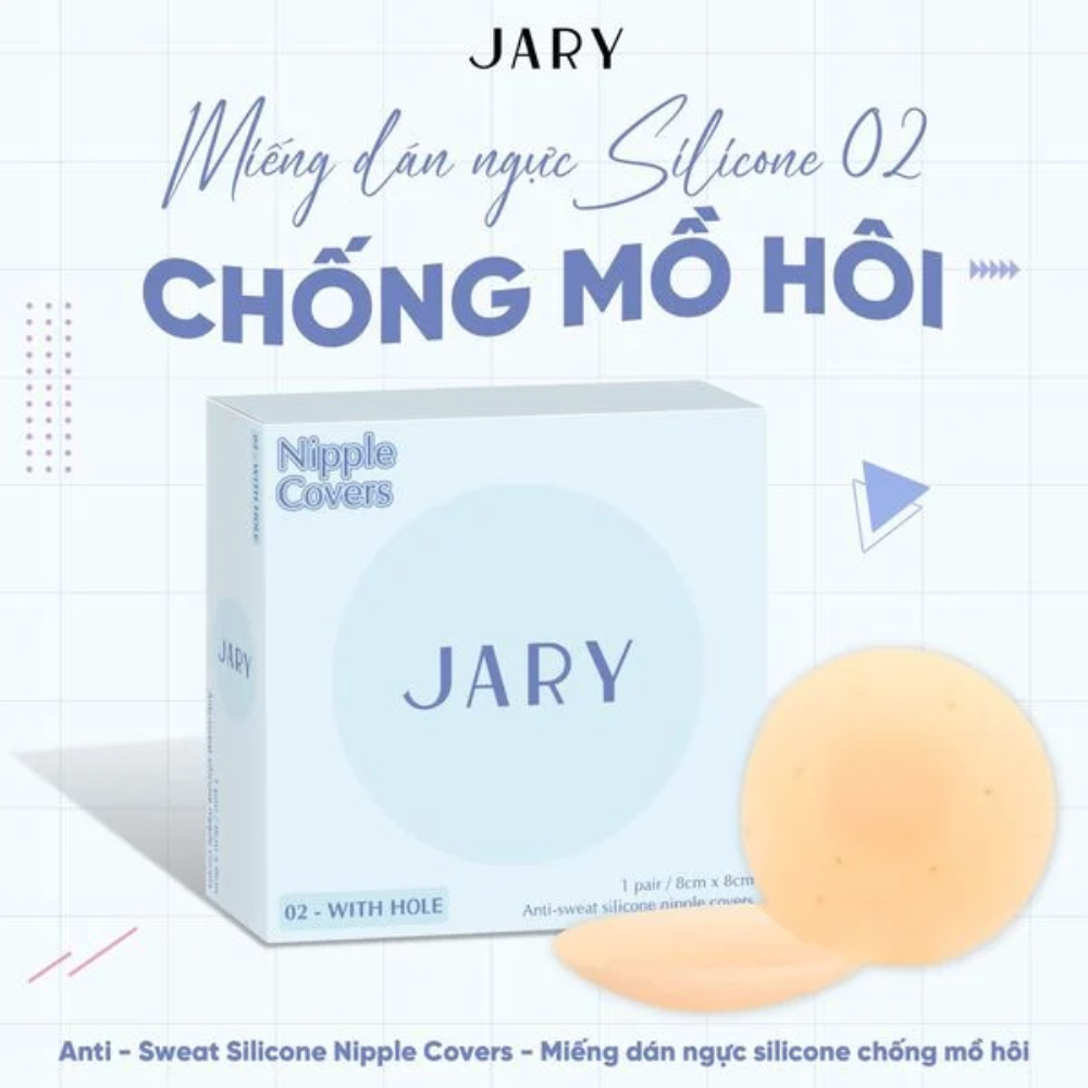 Miếng dán ngực silicone Jary Nipple Cover dính chắc chống thấm nước