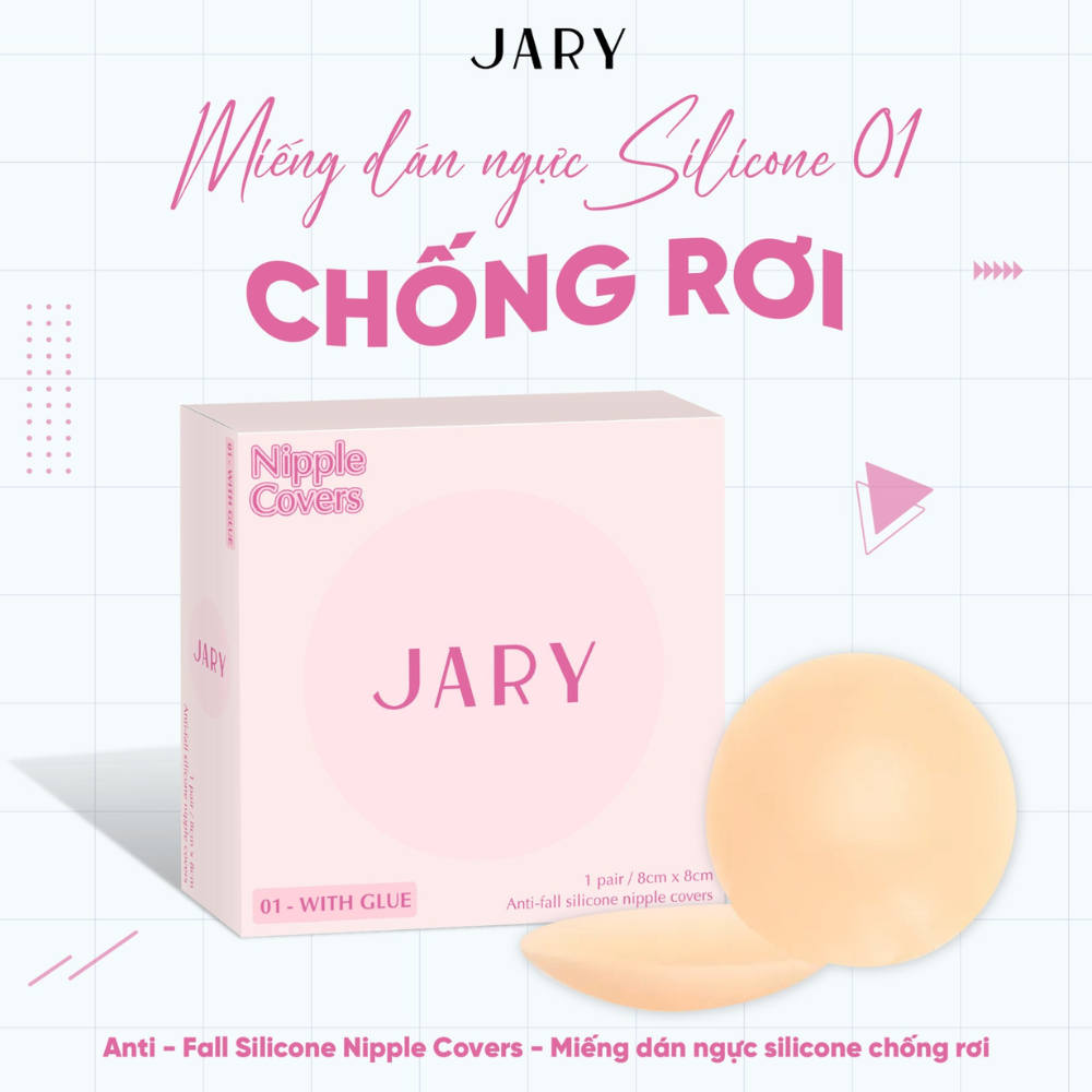Miếng dán ngực silicone Jary Nipple Cover dính chắc chống thấm nước