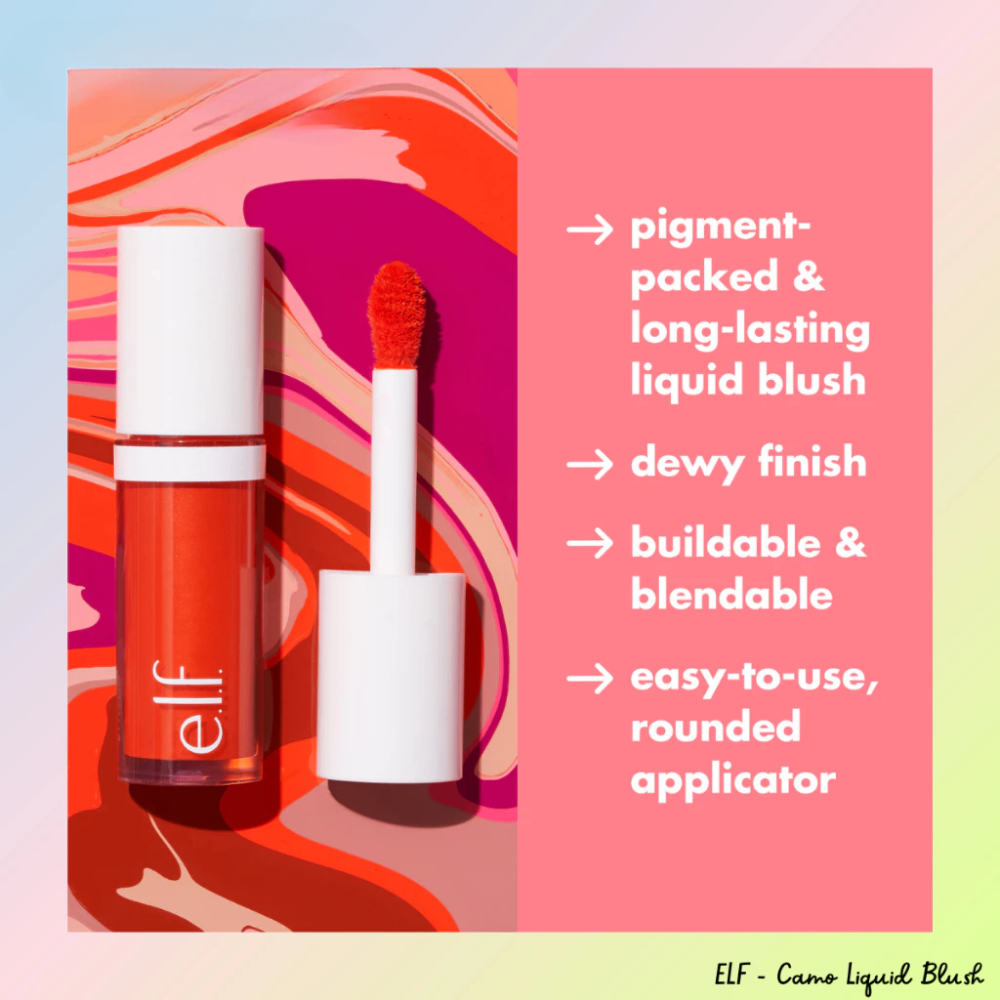 Má hồng dạng kem e.l.f. Camo Liquid Blush 4ml chất kem nhẹ dễ tán