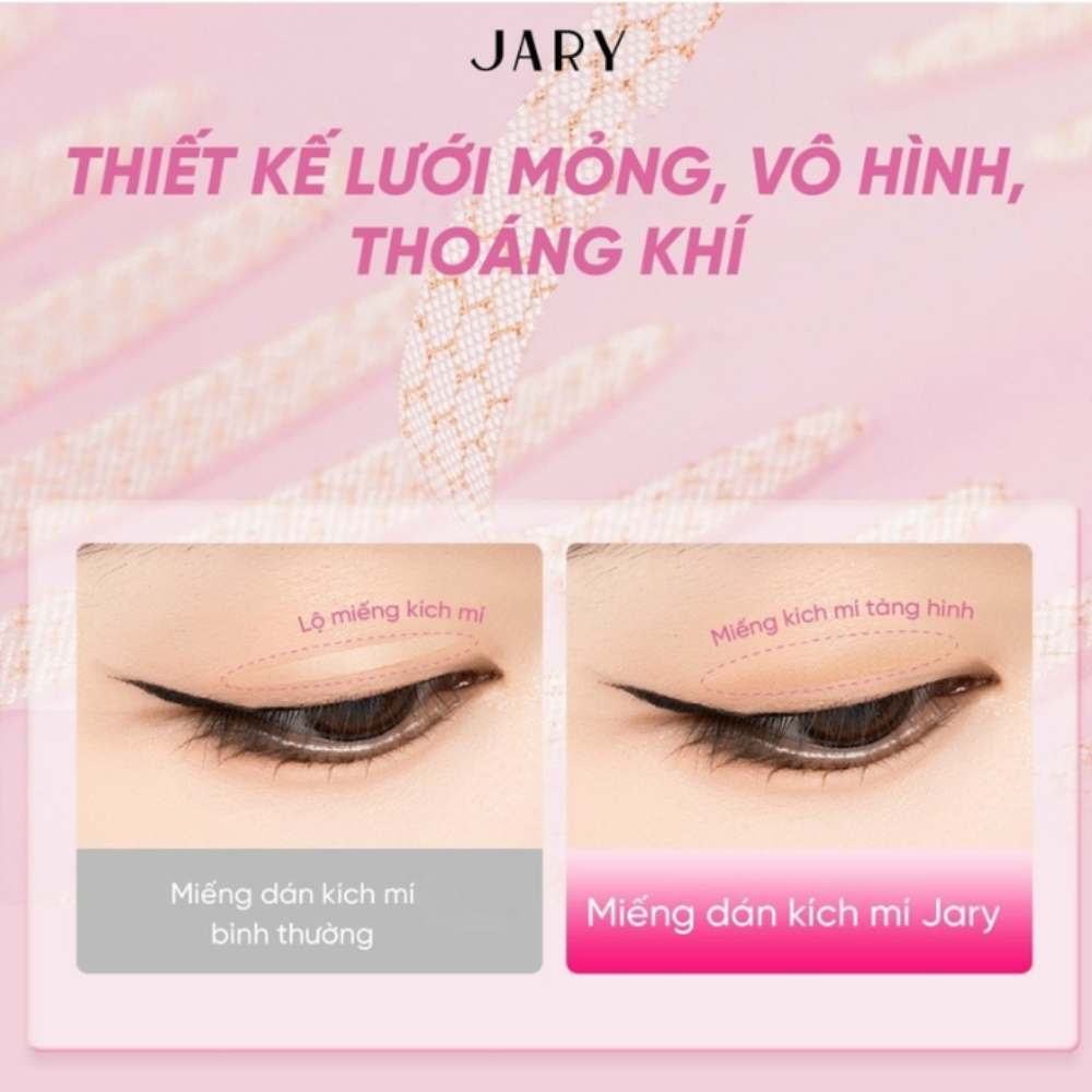 Miếng dán kích mí Jary Eyelid Tape 40 miếng #size O