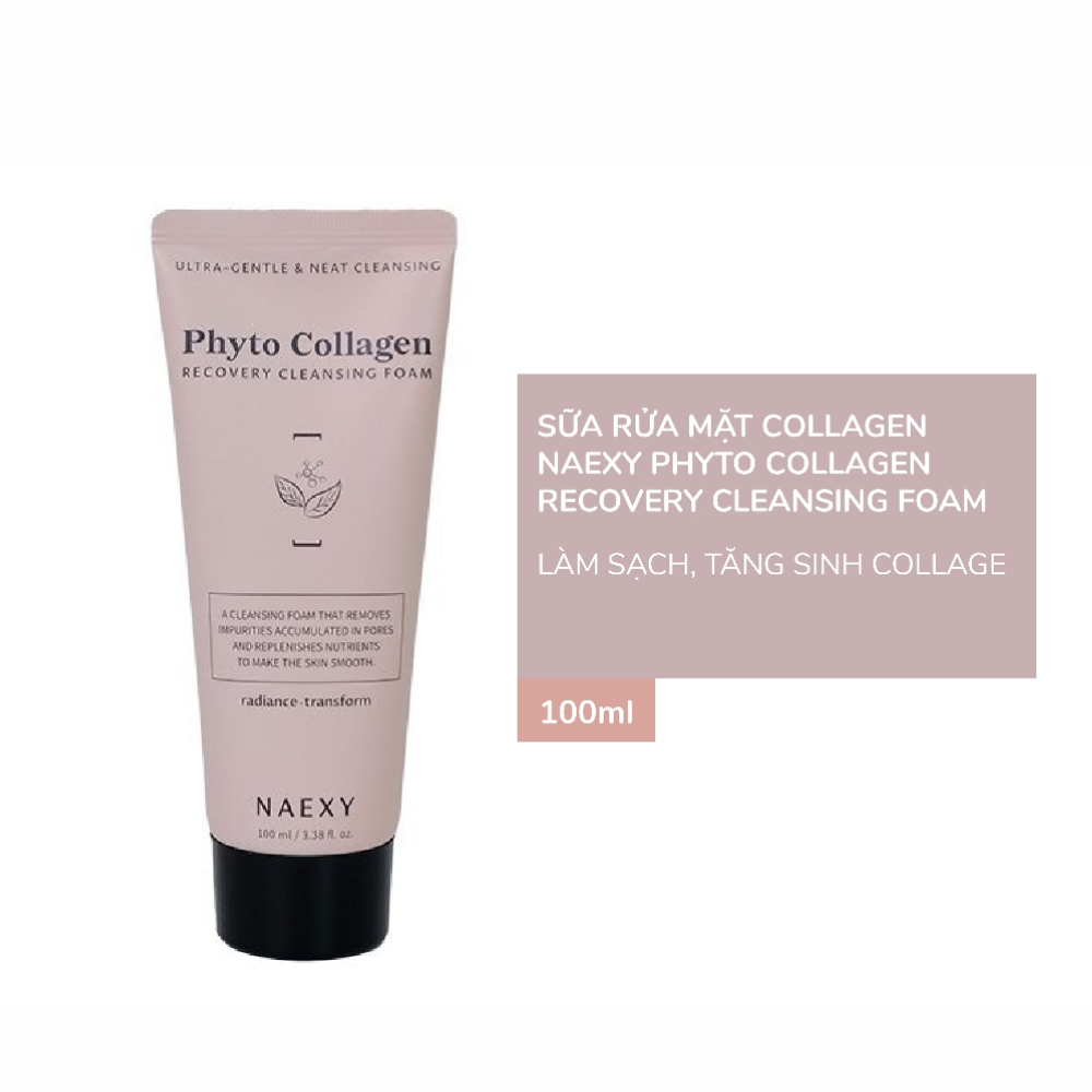 Sữa rửa mặt Naexy Recovery Cleansing Foam 100ml phục hồi & làm sạch da
