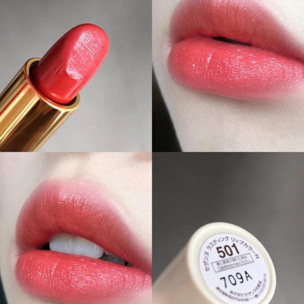 Son thỏi Cezanne Lasting Lip Color N 3.9g dưỡng ẩm mịn môi