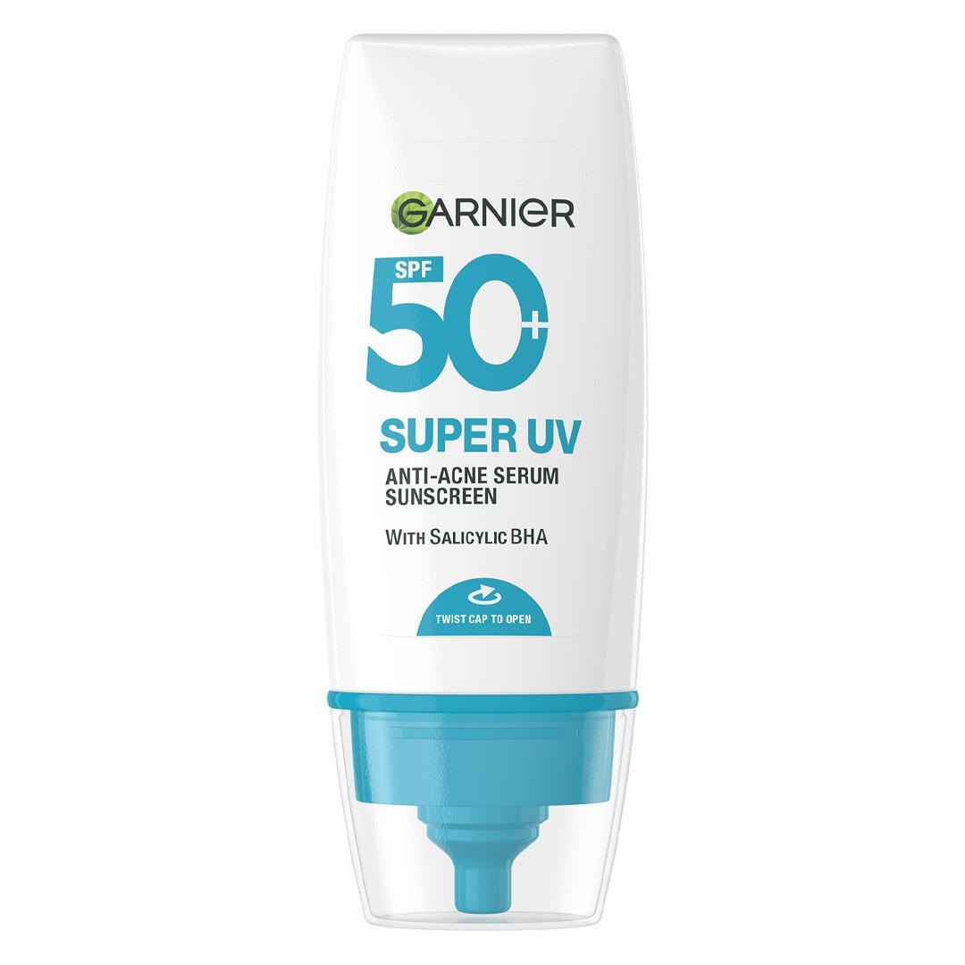 Kem Chống Nắng Garnier Super UV Anti - Acne Serum Sunscreen SPF 50+PA++++