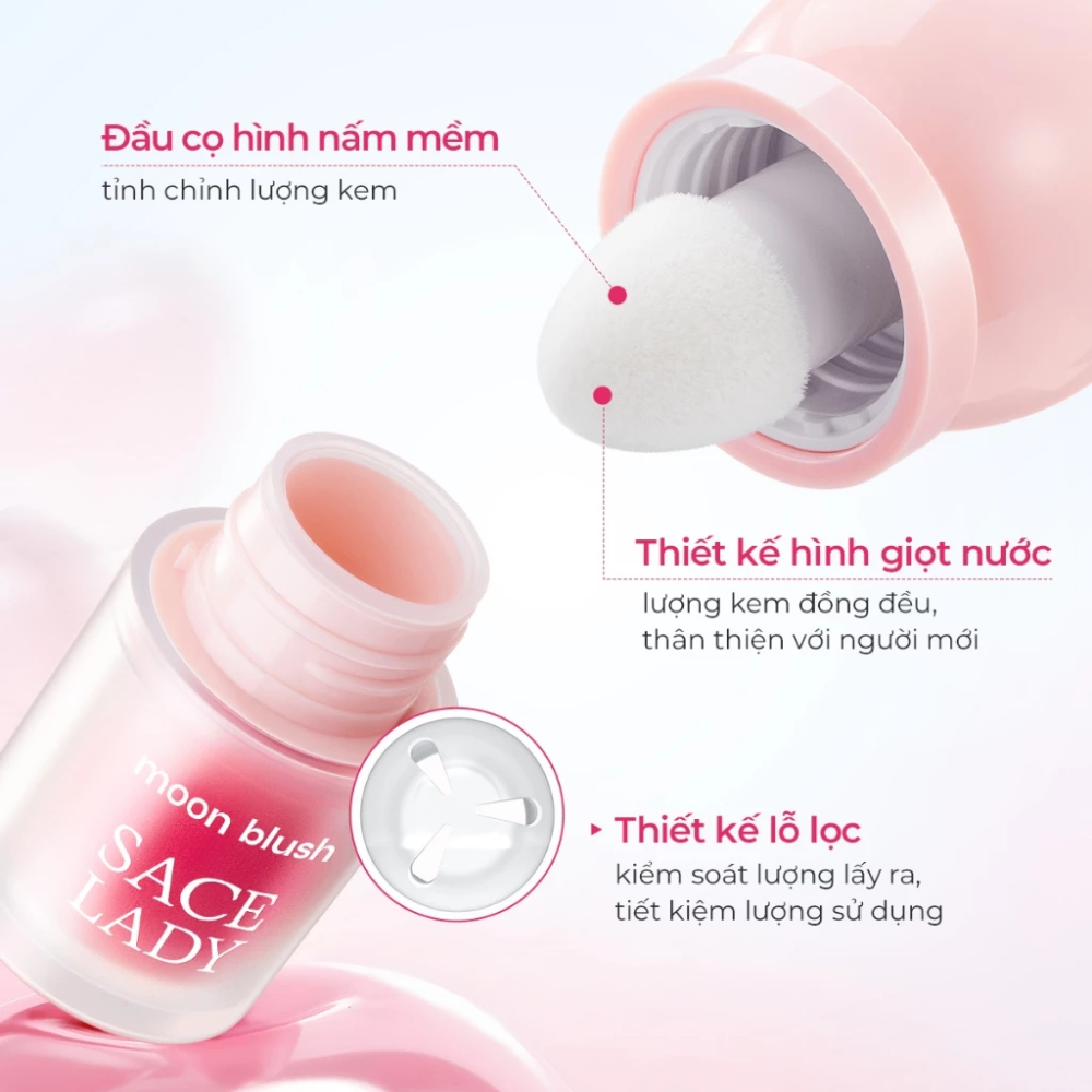 Má hồng dạng kem Sace Lady Moon Blush