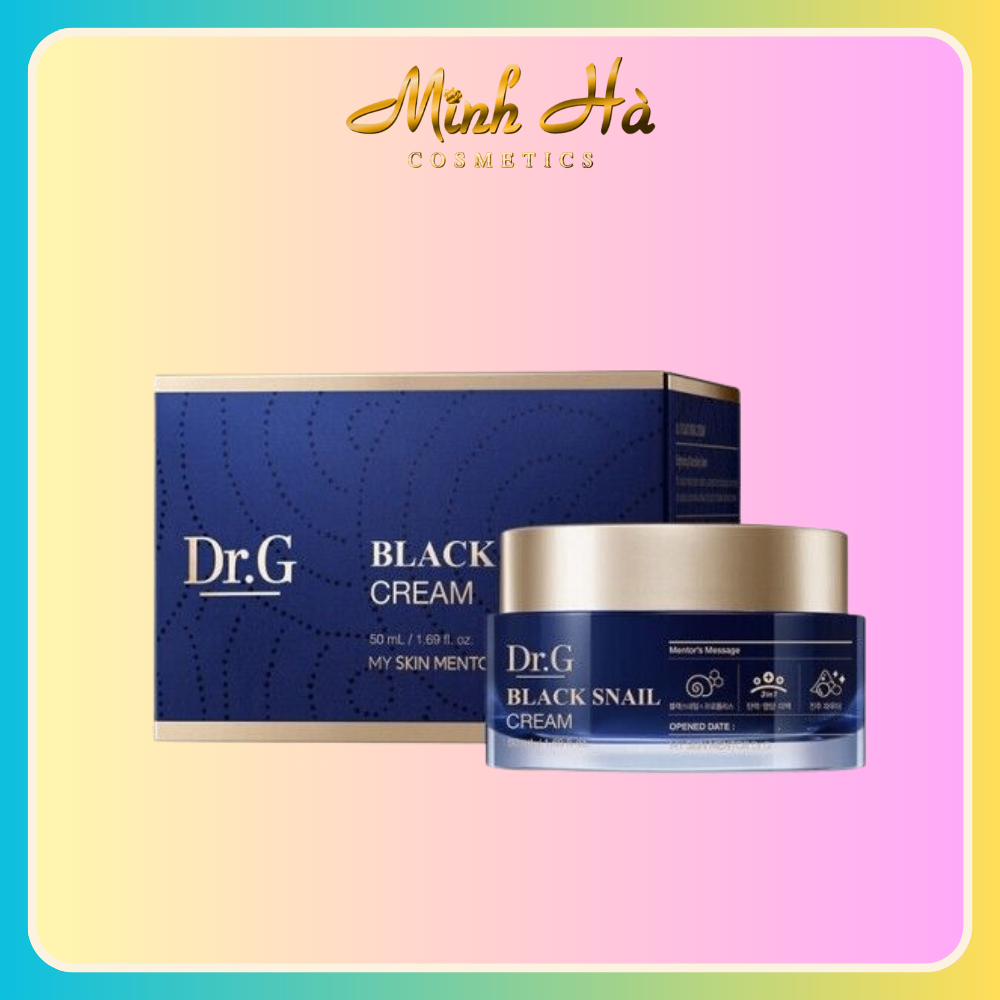 Kem Dưỡng DR.G Black Snail Cream giảm nếp nhăn tăng đàn độ đàn hồi cho da