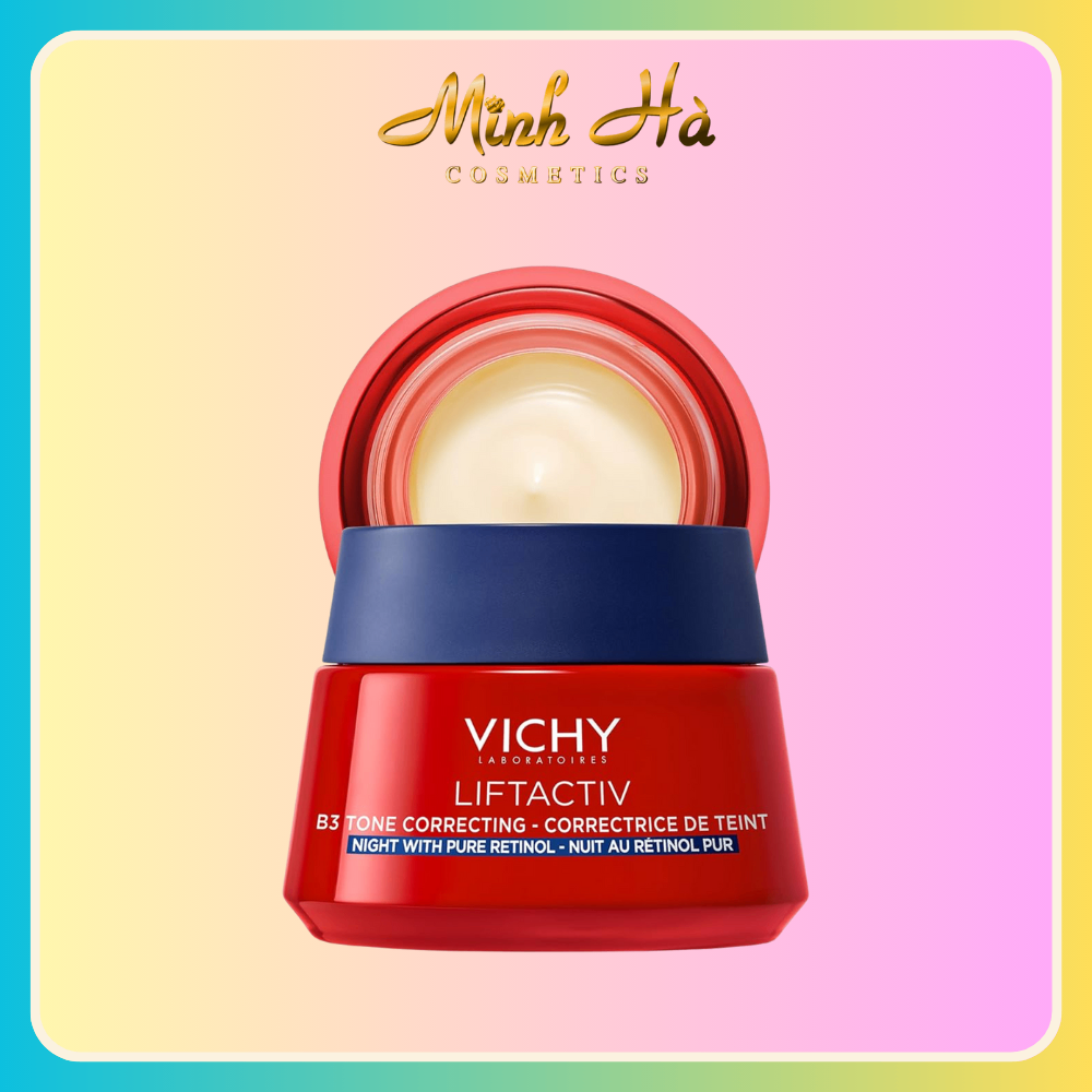 Kem dưỡng Vichy Liftactiv B3 Tone Correcting with Pure Retinol Cream Night 50ml