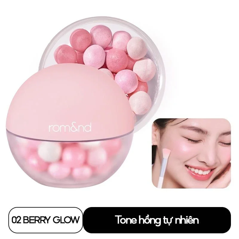 Phấn bắt sáng ngọc trai Romand Sheer Powder Pearls tạo hiệu ứng căng bóng tự nhiên