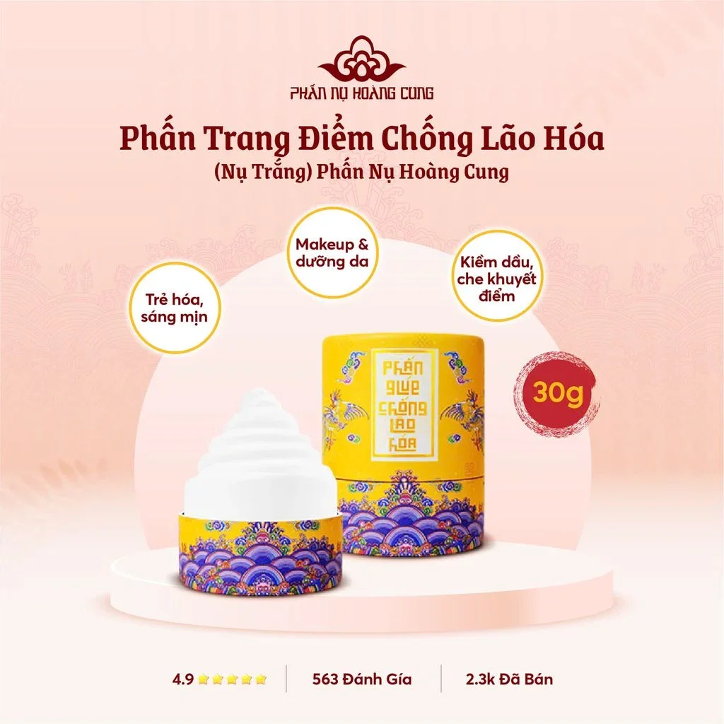 Phấn Nụ Hoàng Cung Chống Lão Hóa Da 30g ngăn ngừa lão hóa da sáng khỏe