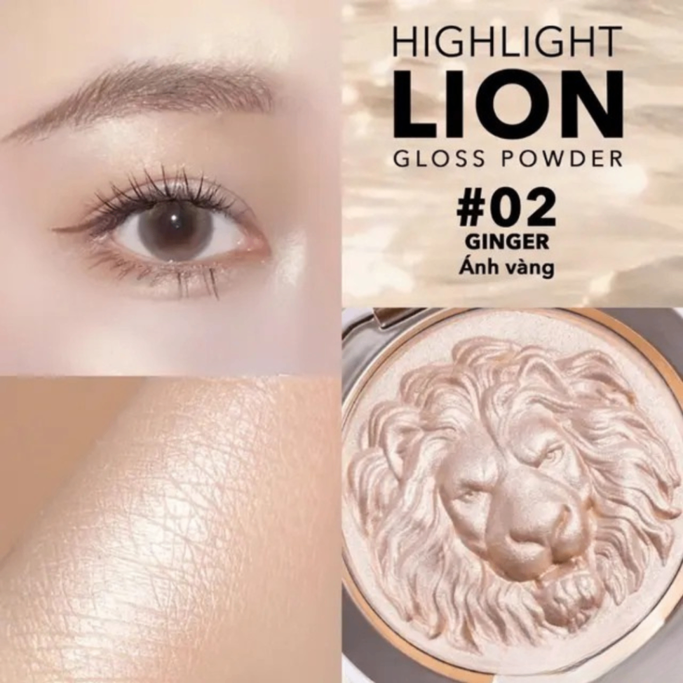 Phấn Bắt Sáng Lion Highlighting Powder phấn mịn lì dễ tán