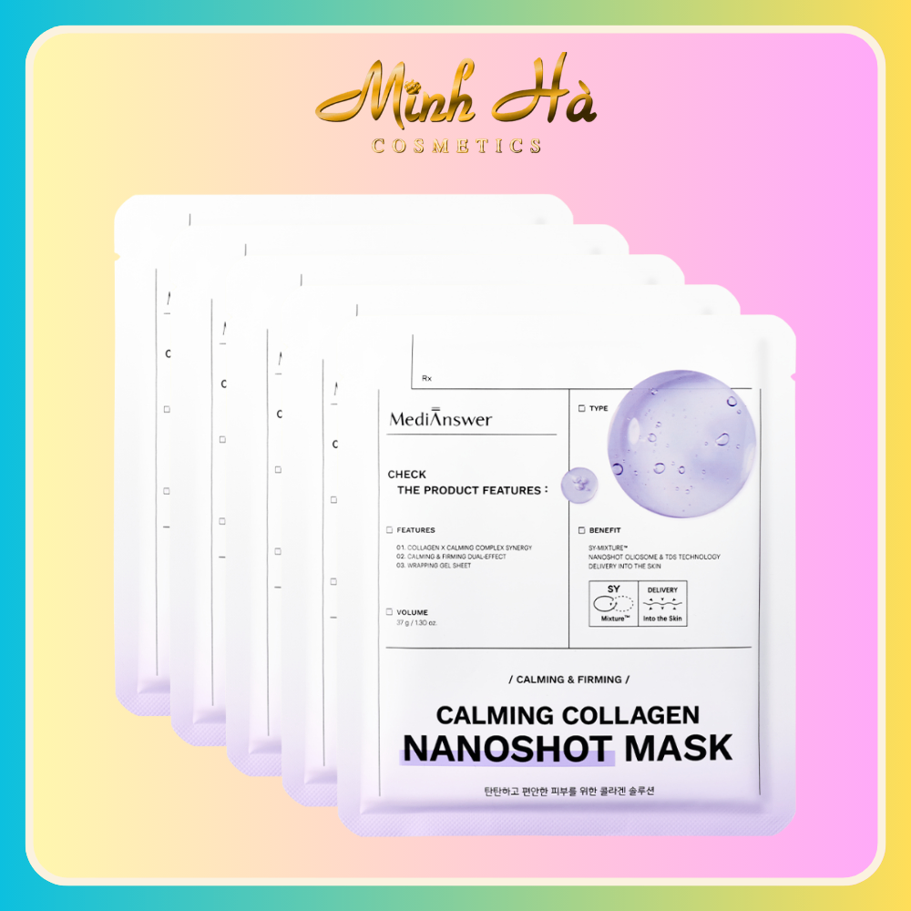 Mặt nạ thạch MediAnswer Nanoshot Mask 37g làm dịu phục hồi da