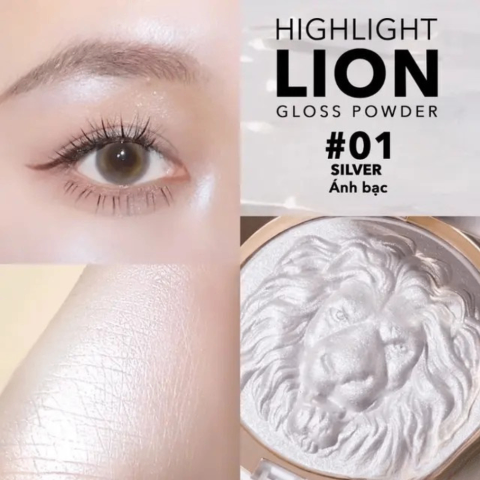 Phấn Bắt Sáng Lion Highlighting Powder phấn mịn lì dễ tán