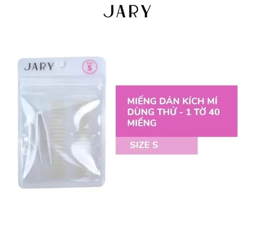 Miếng dán kích mí Jary Eyelid Tape 40 miếng nhiều size tệp màu da bám dính tốt