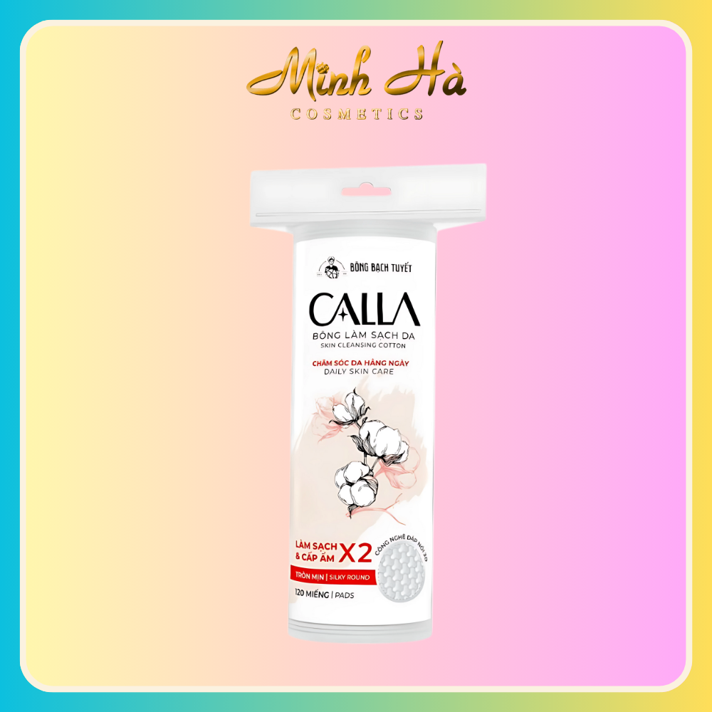 Bông tẩy trang Bông Bạch Tuyết Calla 250g chất bông mềm mịn làm sạch sâu