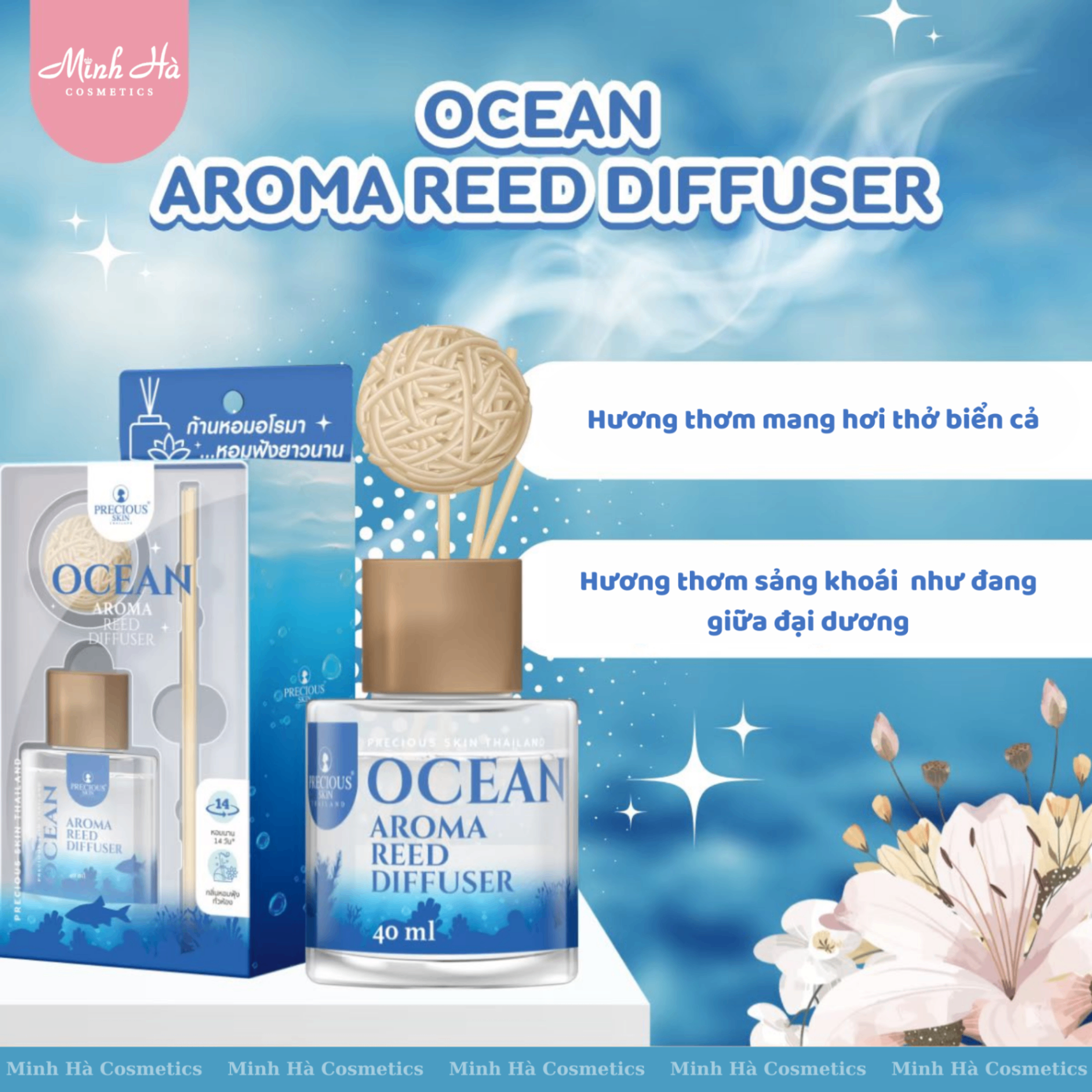 Tinh dầu để phòng Precious Skin ThaiLand hương nhẹ nhàng thư giãn