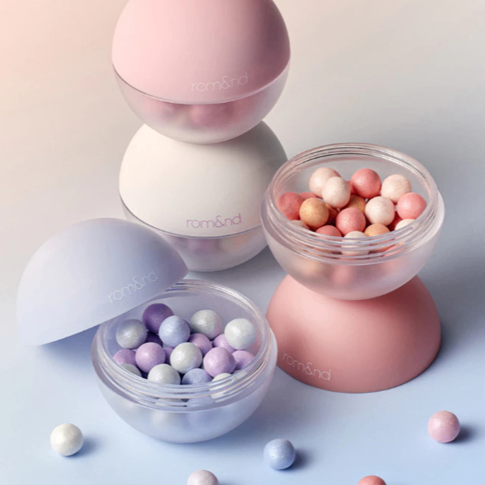 Phấn bắt sáng ngọc trai Romand Sheer Powder Pearls tạo hiệu ứng căng bóng tự nhiên