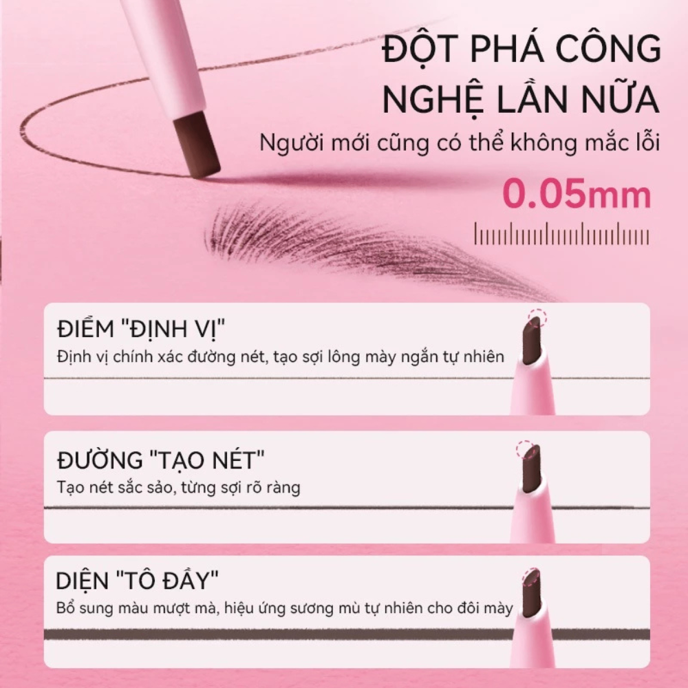 Chì kẻ mày Rock Sweet tạo chân mày tự nhiên sắc nét