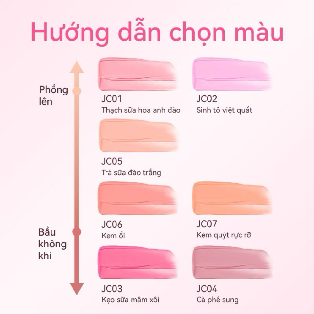 Má hồng dạng kem AZTK Jello Color Liquid Blush bền màu kèm cọ chấm kem