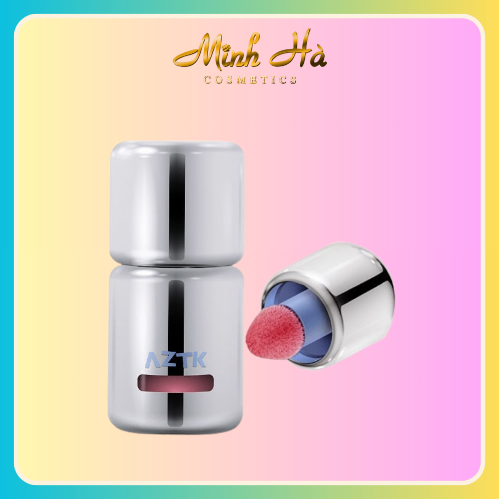 Má hồng dạng kem AZTK Jello Color Liquid Blush bền màu kèm cọ chấm kem
