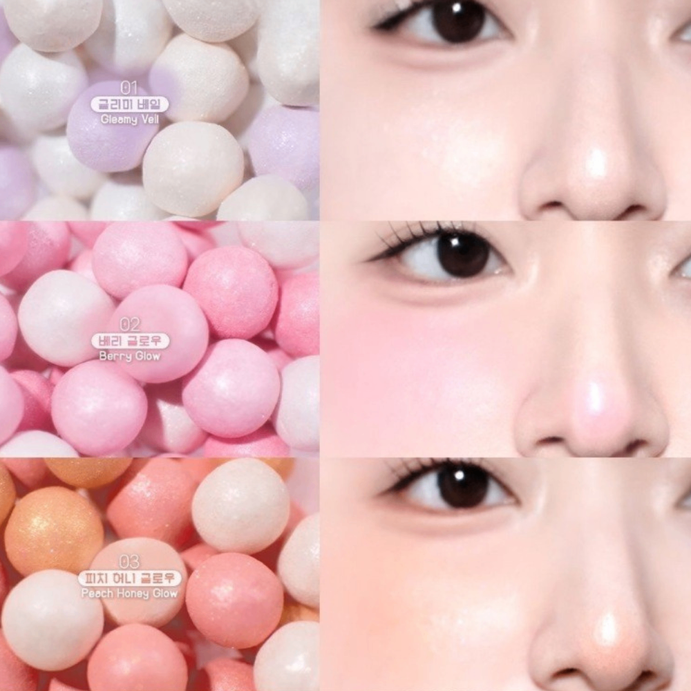 Phấn bắt sáng ngọc trai Romand Sheer Powder Pearls tạo hiệu ứng căng bóng tự nhiên