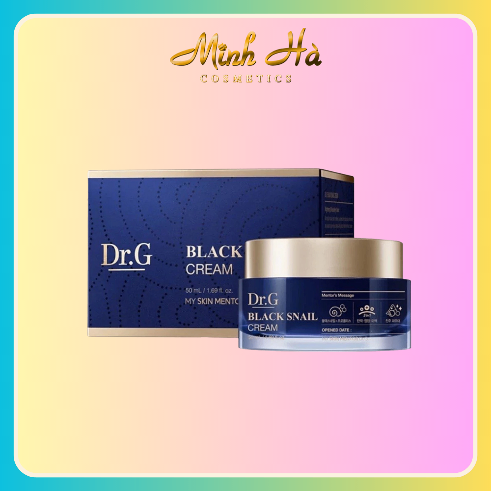 Kem Dưỡng DR.G Black Snail Cream giảm nếp nhăn tăng đàn độ đàn hồi cho da