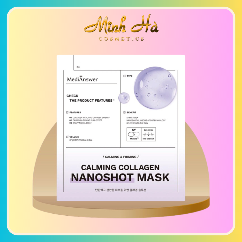 Mặt nạ thạch MediAnswer Nanoshot Mask 37g làm dịu phục hồi da