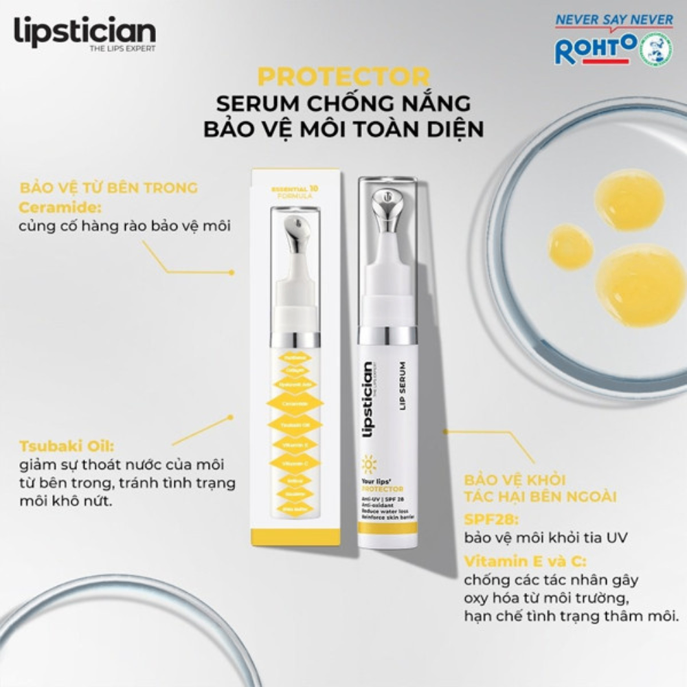 Serum dưỡng môi Lipstician The Lip Expert dưỡng sáng cấp ẩm môi toàn diện