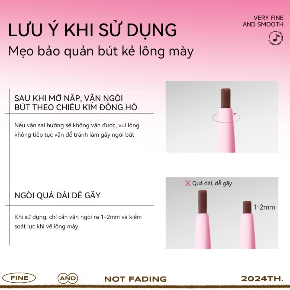 Chì kẻ mày Rock Sweet tạo chân mày tự nhiên sắc nét