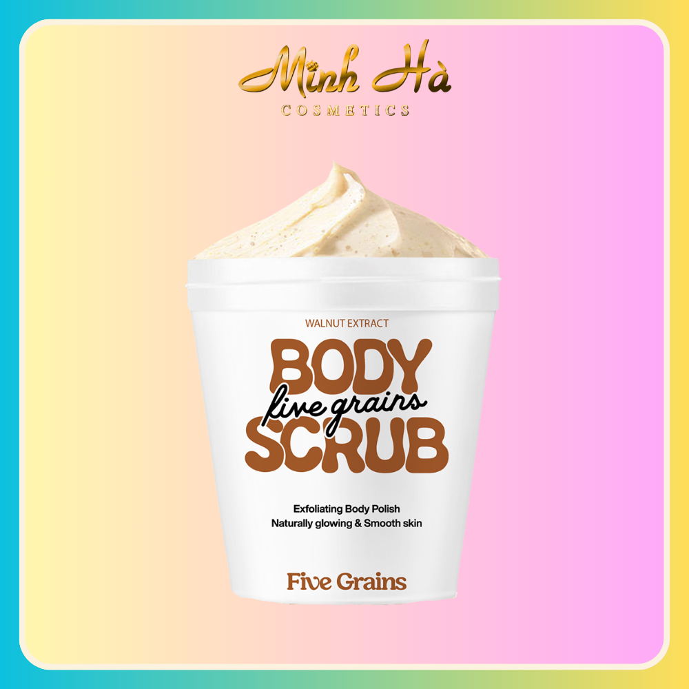 Tẩy da chết body Five Grains Body Scrub 200g giúp da mịn màng trắng sáng